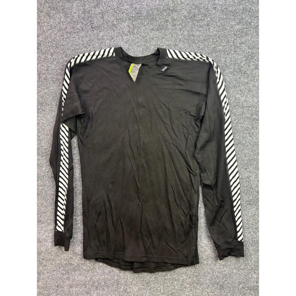 Helly Hansen Base Layer Women M Black Lifa Dry Stripe Long Sleeve Top